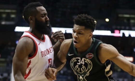 Giannis_Antetokounmpo_James_Harden_2019_Offseason_AP