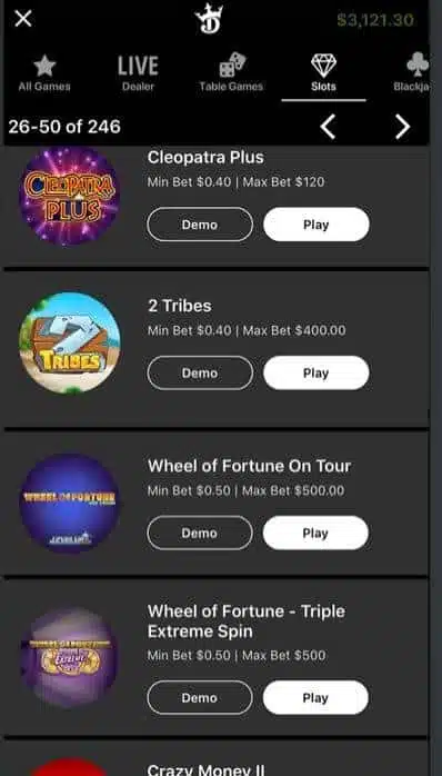 DraftKings Casino App