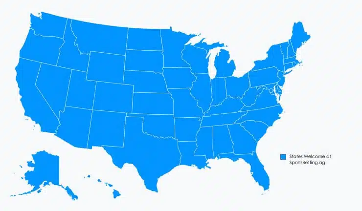 SportsBetting.ag Region Map