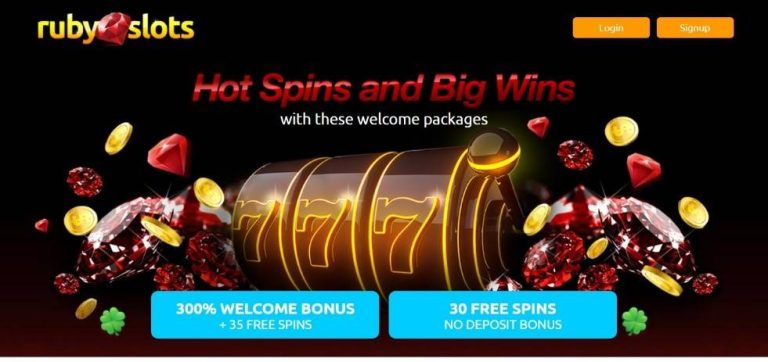 ruby slots free spins bonus codes