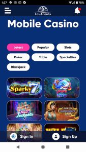 Las Atlantis Mobile android Casino Site