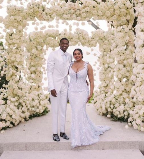 Kings guard De'Aaron Fox marries Recee Caldwell in Malibu