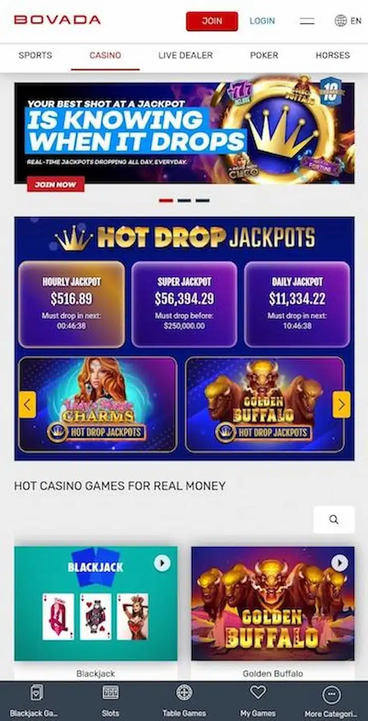 Bovada Bitcoin mobile casinos