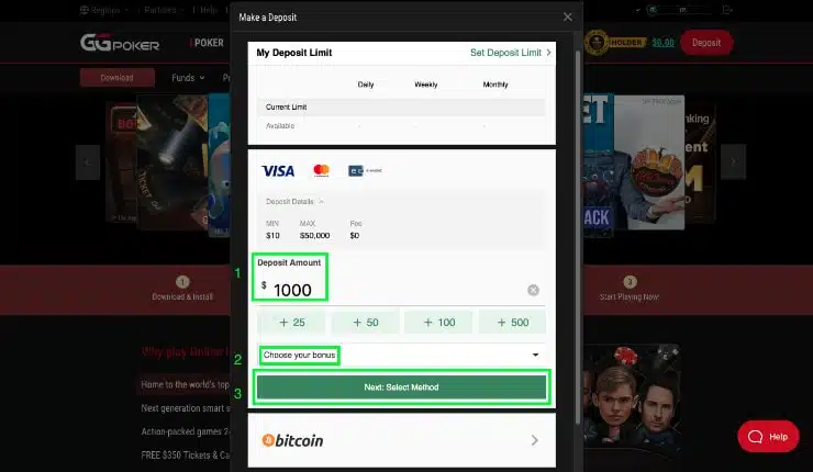 Redeem GGPoker Bonus Code Step 3