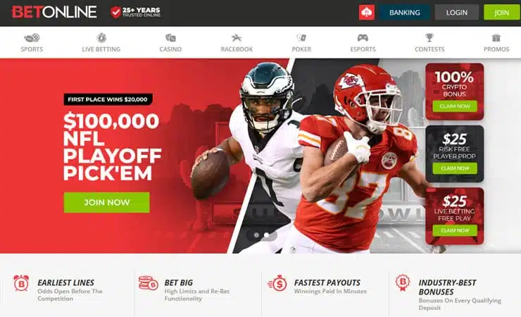 Best Bitcoin Super Bowl Betting Sites - BetOnline Sportsbook