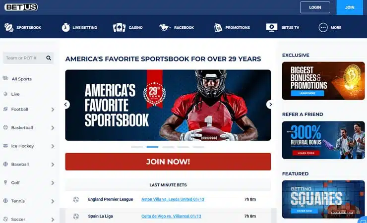 Best BTC Super Bowl Betting Sites - BetUS Sportsbook