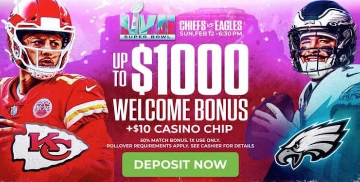 MyBookie Has $1,000 Super Bowl Betting Offer for Eagles v Chiefs