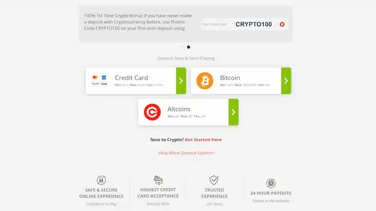 Deposit Funds Page