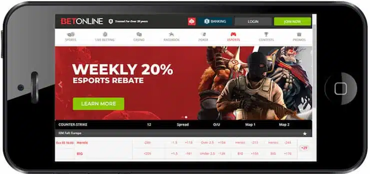 BetOnline Mobile Betting Site