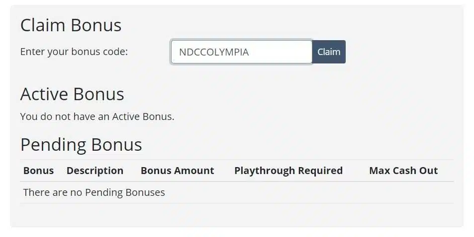 Black Lotus Casino Claim Bonus Form