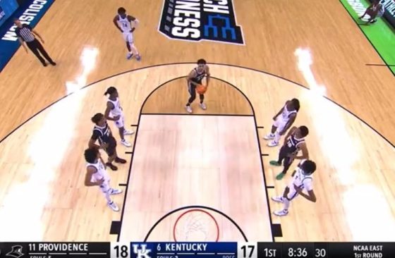 WATCH Providences Clifton Moore shoots a free throw sitter vs Kentucky