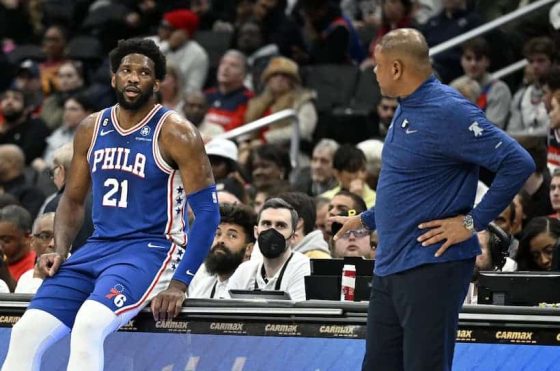 Embiid and Doc Rivers pic