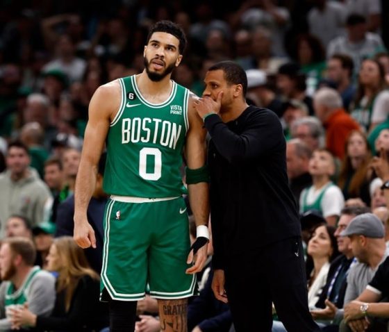 Jayson Tatum is averaging 27.1 points in elimination games, most in Celtics history