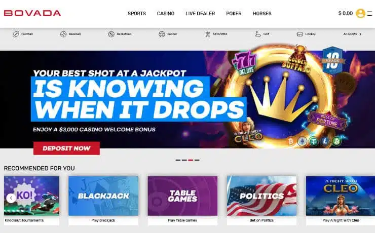 Bovada Casino Jackpots