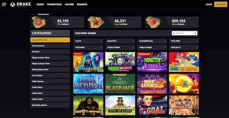 Drake Casino Games