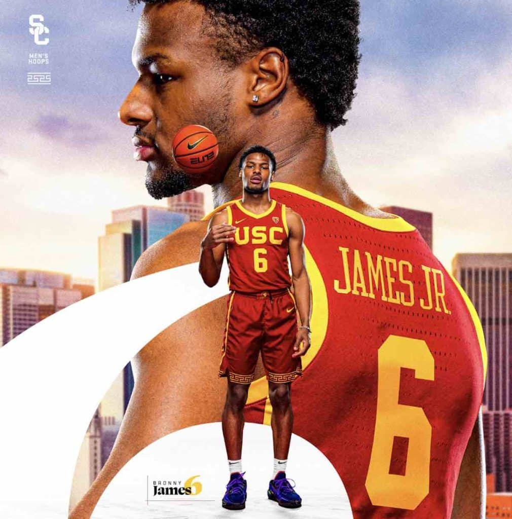 LOOK: Bronny James To Wear LeBron’s No. 6 At USC