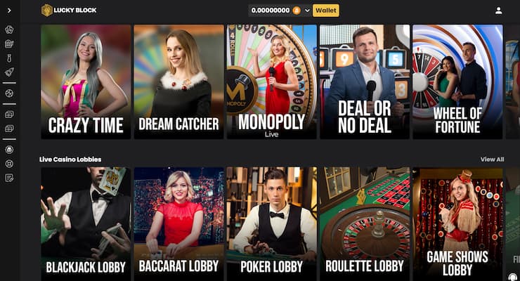 Lucky Block live casino