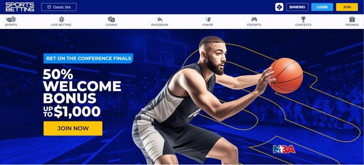 SportsBetting homepage