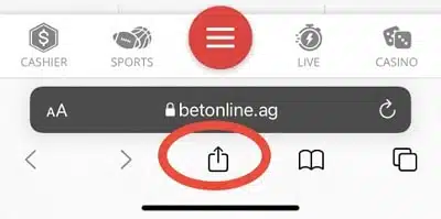 Download BetOnline web app