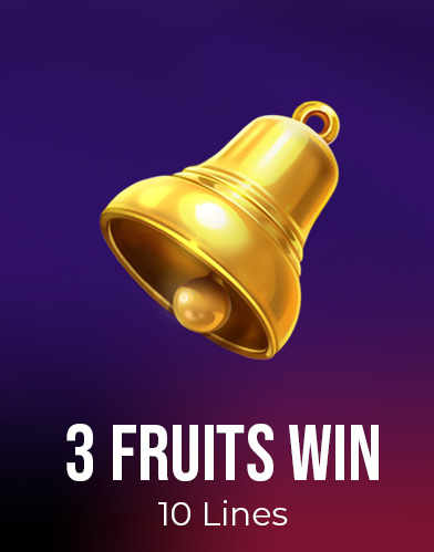 3 Fruits Win: 10 lines