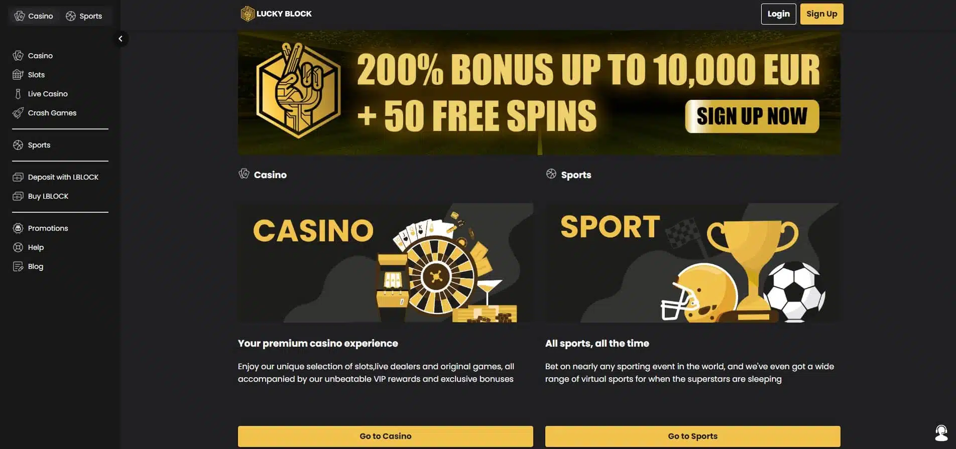 lucky block bitcoin gambling