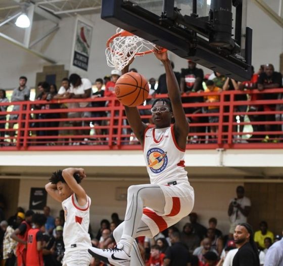 WATCH LeBron James Draws Plays for Bryce James Team at Nike EYBL Peach Jam