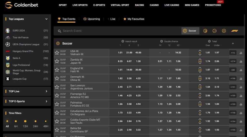 Goldenbet non-GamStop bookmaker