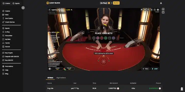 Lucky Block blackjack tips