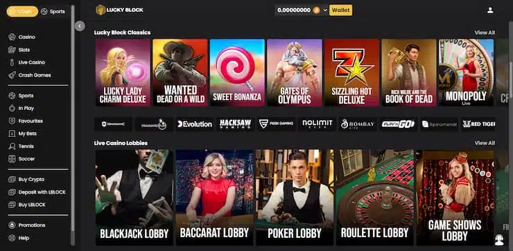 Lucky Block Casino Games