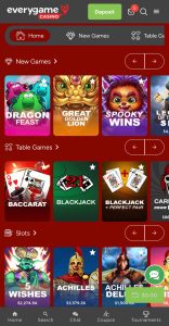 Everygame Android Casino Apps