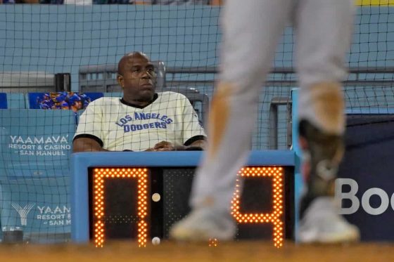 Magic Johnson, Los Angeles Dodgers.