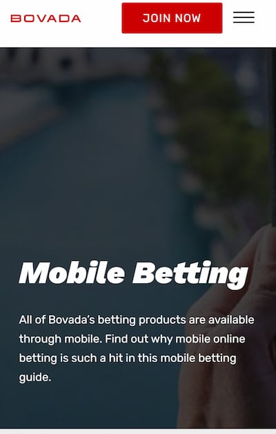 Bovada mobile sportsbook