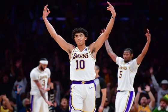 Max Christie, Anthony Davis & Cam Reddish, Los Angeles Lakers.