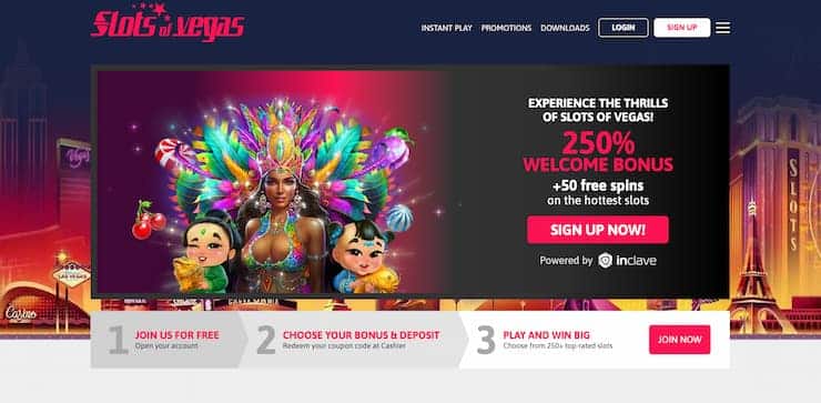 Slots of Vegas homepage - Best Inclave Casinos 