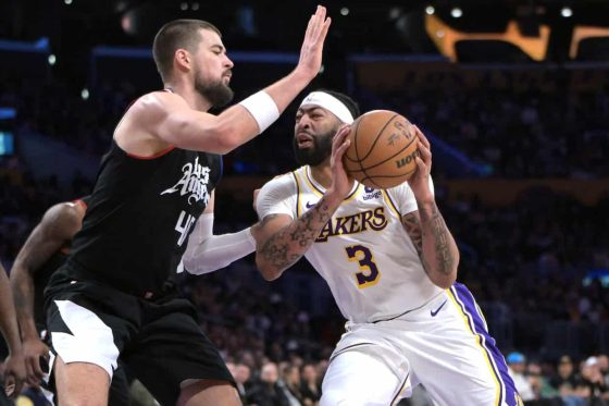 Ivica Zubac, Los Angeles Clippers. Anthony Davis, Los Angeles Lakers.