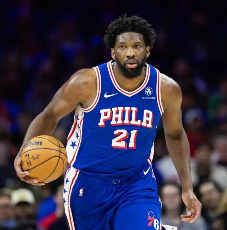 Joel Embiid 4th NBA player to average 35-10-5 over 25-game span