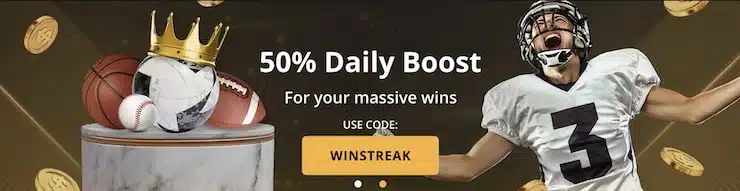 A screenshot of the Daily Boost offer at BetWhale sports betting site