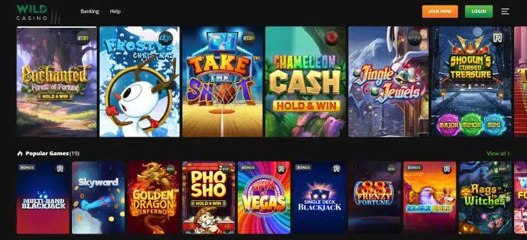 MrBeast casino alternative - Wild Casino slot games section