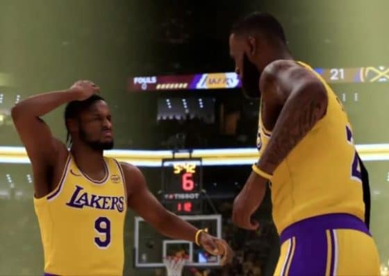 Lakers Bronny James Featured In New NBA 2K25 Trailer, Throws Alley-Oop To LeBron