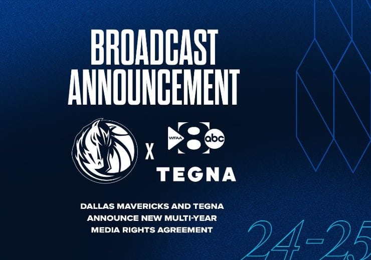 Mavericks, TEGNA Announce Multi-Year TV Broadcast Agreement