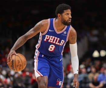 Philadelphia 76ers Paul George Suffers Hyperextended Left Knee in Preseason Win