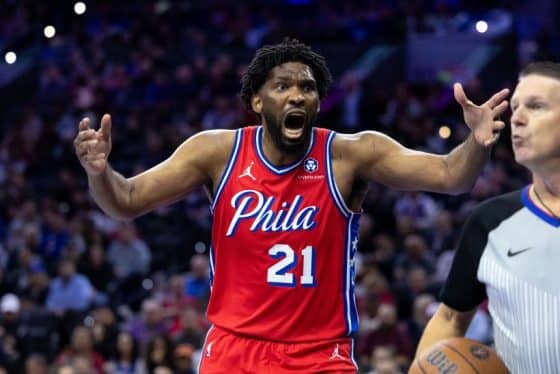 Joel Embiid angry pic