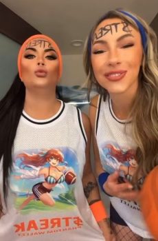 Instagram, OnlyFans Models Toochi Kash and Amberghini Storm Court During Knicks-Timberwolves Game