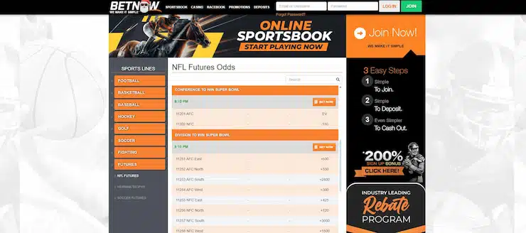 california sports betting - betnow nfl futures on super bowl lix