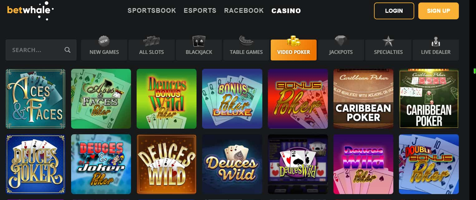 alabama online casinos betwhale video poker