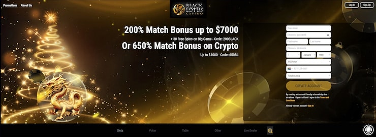 black lotus casino no deposit bonus codes - black lotus register & claim bonus