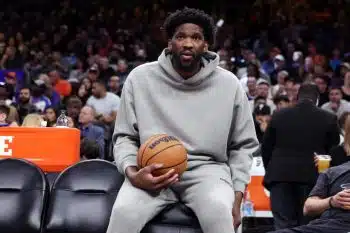 Joel Embiid street clothes pic