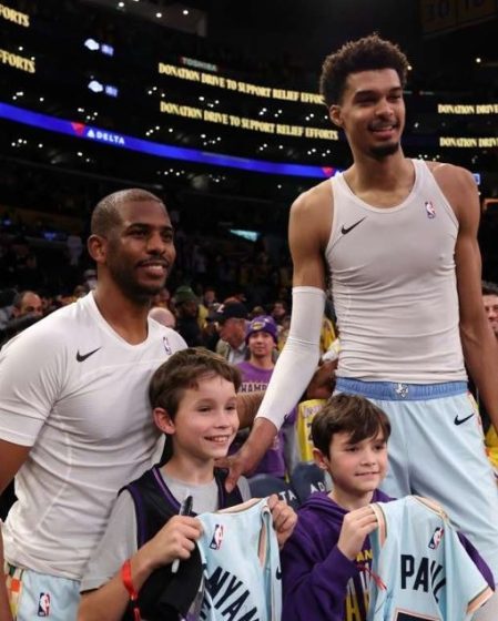 Spurs' Chris Paul, Victor Wembanyama Gift Lakers Coach JJ Redick's Sons Their Game Jerseys