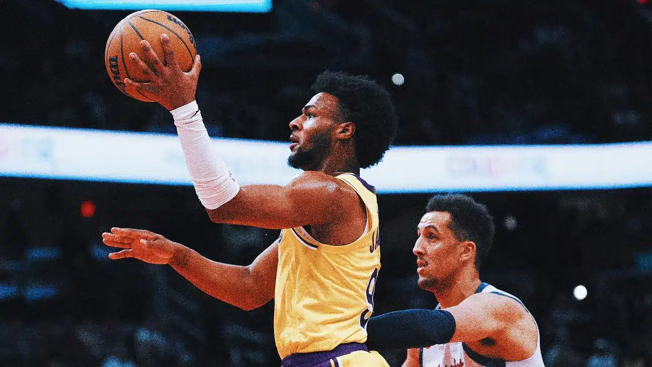 VIDEO: Watch Bronny James receive ‘MVP’ chants after 5-point game vs. Wizards